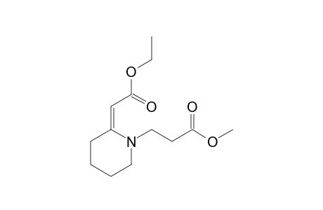 Methyl 3-{2'-[2''-ethoxy-2"-oxoethylidene]piperidin-1'-yl}-propanoate