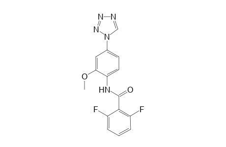 Benzamide, 2,6-difluoro-N-[2-methoxy-4-(1H-1,2,3,4-tetrazol-1-yl)phenyl]-