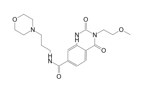 3-(2-methoxyethyl)-N-[3-(4-morpholinyl)propyl]-2,4-dioxo-1,2,3,4-tetrahydro-7-quinazolinecarboxamide