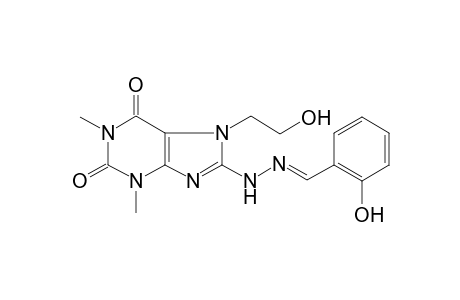 2-Hydroxybenzaldehyde [7-(2-hydroxyethyl)-1,3-dimethyl-2,6-dioxo-2,3,6,7-tetrahydro-1H-purin-8-yl]hydrazone