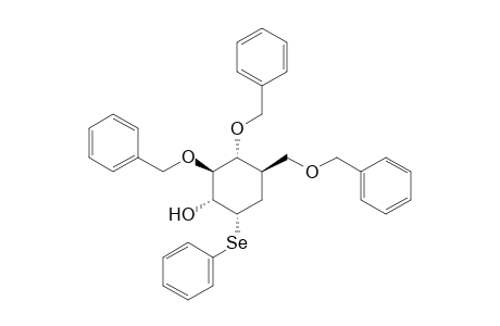 (1R,2R,3R,4S,6R)-1,2-Di-O-benzyl-6-benzyloxymethyl-4-phenylselenocyclohexane-1,2,3-triol