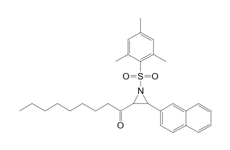 N-(2,4,6-Trimethylbenzenesulfonyl)-2-(1-oxononyl)-3-(2-naphthyl)aziridine