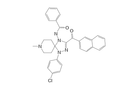 4-BENZOYLAMINO-1-(4-CHLOROPHENYL)-8-METHYL-3-(2-NAPHTHOYL)-1,2,4,8-TETRAAZA-SPIRO-[4.5]-DEC-2-ENE