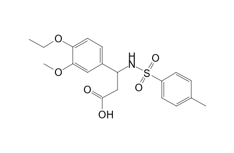 3-(4-Ethoxy-3-methoxy-phenyl)-3-(p-tolylsulfonylamino)propanoic acid