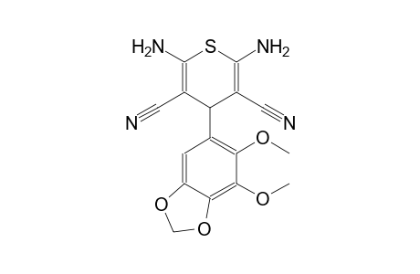 4H-thiopyran-3,5-dicarbonitrile, 2,6-diamino-4-(6,7-dimethoxy-1,3-benzodioxol-5-yl)-