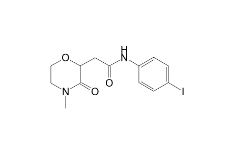 Acetamide, N-(4-iodophenyl)-2-(4-methyl-3-oxomorpholin-2-yl)-