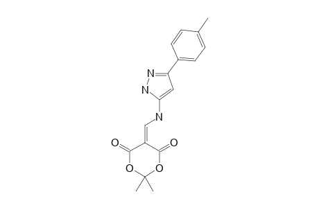 2,2-dimethyl-5-[[[5-(4-methylphenyl)-1H-pyrazol-3-yl]amino]methylene]-1,3-dioxane-4,6-quinone