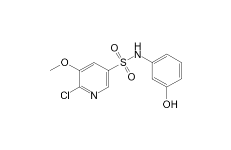 3-Pyridinesulfonamide, 6-chloro-N-(3-hydroxyphenyl)-5-methoxy-
