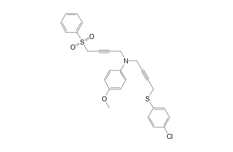 Benzenamine, N-[4-[(4-chlorophenyl)thio]-2-butynyl]-4-methoxy-N-[4-(phenylsulfonyl)-2-butynyl]-
