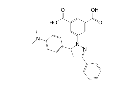 5-{5-[4-(dimethylamino)phenyl]-3-phenyl-4,5-dihydro-1H-pyrazol-1-yl}isophthalic acid