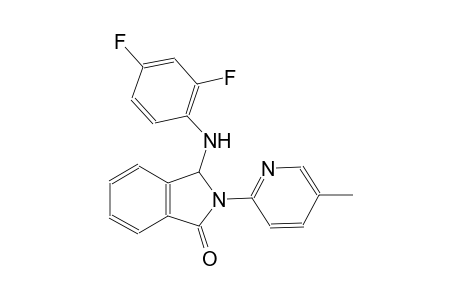 1H-isoindol-1-one, 3-[(2,4-difluorophenyl)amino]-2,3-dihydro-2-(5-methyl-2-pyridinyl)-