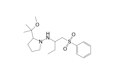 2-[(2'-(1"-Methoxy-1"-methylethyl)pyrrolidin-1'-yl)amino]butyl phenyl sulfone