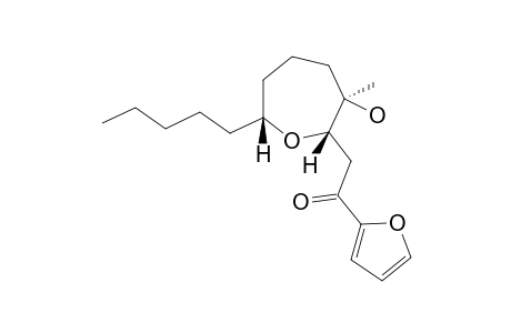 (2'S*,3'R*,7'R*)-1-FURAN-2-YL-2-(3'-HYDROXY-3'-METHYL-7'-PENTYLOXEPAN-2-YL)-ETHANONE