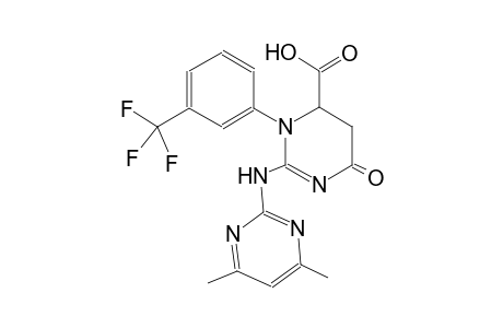 2-[(4,6-dimethyl-2-pyrimidinyl)amino]-6-oxo-3-[3-(trifluoromethyl)phenyl]-3,4,5,6-tetrahydro-4-pyrimidinecarboxylic acid