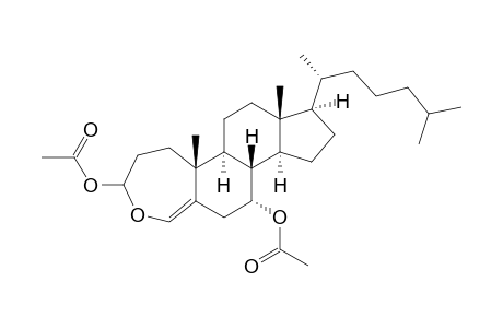 4-Oxa-A-homocholest-5-en-3.xi.,7.alpha.-diol diacetate