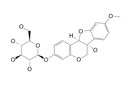 LICOAGROSIDE-E;(6A-S,11A-S)-3-O-BETA-D-GLUCOPYRANOSYL-6-ALPHA-HYDROXY-9-METHOXYPTEROCARPAN
