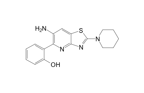 2-[6-Amino-2-(piperidin-1-yl)thiazolo[4,5-b]pyridin-5-yl]phenol