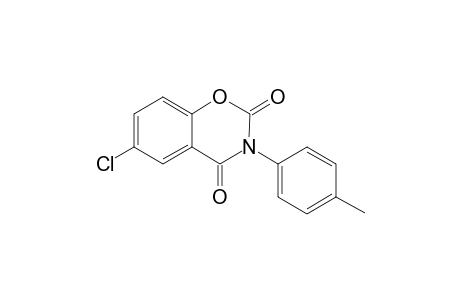 2H-1,3-Benzoxazine-2,4(3H)-dione, 6-chloro-3-(4-methylphenyl)-