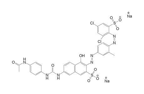 2-Naphthalenesulfonic acid, 7-[[[[4-(acetylamino)phenyl]Amino]carbonyl]amino]-3-[[4-[(2,4-dichloro-6-sulfophenyl)Azo]-3-methylphenyl]azo]-4-hydroxy-, disodium salt