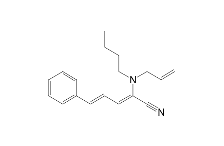 (2Z,4E)-2-(allyl-n-butylamino)-5-phenyl-2,4-pentadienenitrile