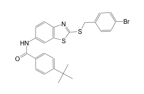 benzamide, N-[2-[[(4-bromophenyl)methyl]thio]-6-benzothiazolyl]-4-(1,1-dimethylethyl)-