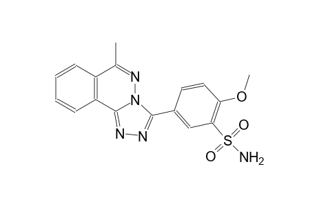 2-methoxy-5-(6-methyl[1,2,4]triazolo[3,4-a]phthalazin-3-yl)benzenesulfonamide