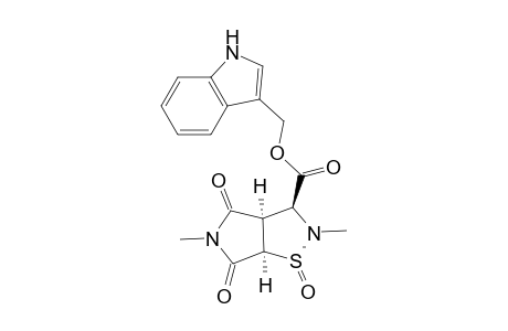 2H-Pyrrolo[3,4-d]isothiazole-3-carboxylic acid, hexahydro-3-(1H-indol-3-ylmethyl)-5-methyl-4,6-dioxo-, methyl ester, 1-oxide, (1.alpha.,3.beta.,3a.alpha.,6a.alpha.)-(.+-.)-