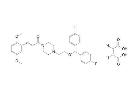 1-{2-[bis(p-fluorophenyl)methoxy]ethyl}-4-(2,5-dimethoxycinnamoyl)piperazine maleate(1:1)
