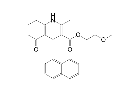 2-methoxyethyl 2-methyl-4-(1-naphthyl)-5-oxo-1,4,5,6,7,8-hexahydro-3-quinolinecarboxylate