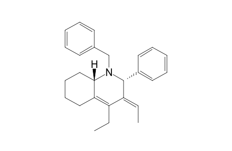 (2R*,8aS*)-1-Benzyl-4-ethyl-3(E)-ethylidene-2-phenyl-1,2,3,5,6,7,8,8a-octahydroquinoline