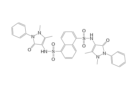 1,5-naphthalenedisulfonamide, N~1~,N~5~-bis(2,3-dihydro-1,5-dimethyl-3-oxo-2-phenyl-1H-pyrazol-4-yl)-