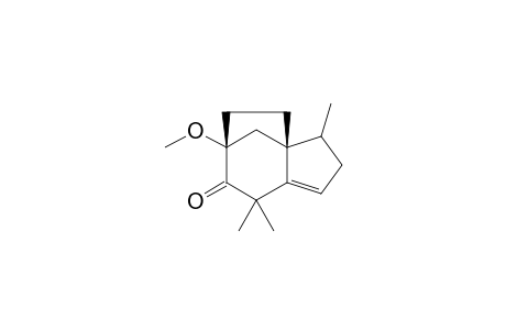 8-Methoxy-2,6,6-trimethyltricyclo[6.2.1.0(1,6)]undec-4-en-7-one
