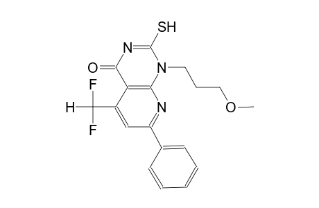 pyrido[2,3-d]pyrimidin-4(1H)-one, 5-(difluoromethyl)-2-mercapto-1-(3-methoxypropyl)-7-phenyl-