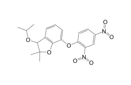 Benzofuran, 7-(2,4-dinitrophenoxy)-2,3-dihydro-2,2-dimethyl-3-(1-methylethoxy)-