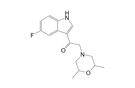 2-(2,6-dimethyl-4-morpholinyl)-1-(5-fluoro-1H-indol-3-yl)ethanone