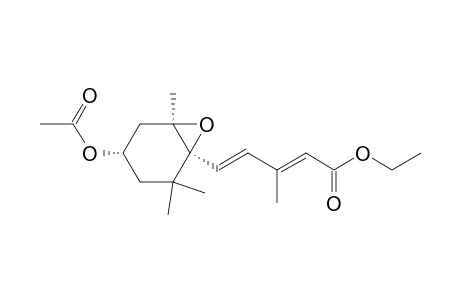 2,4-Pentadienoic acid, 5-[4-(acetyloxy)-2,2,6-trimethyl-7-oxabicyclo[4.1.0]hept-1-yl]-3-methyl-, ethyl ester, [1S-[1.alpha.(2E,4E),4.alpha.,6.alpha.]]-
