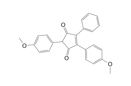 4-Cyclopentene-1,3-dione, 2,4-bis(4-methoxyphenyl)-5-phenyl-