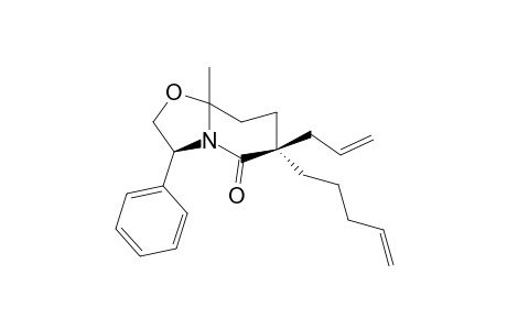 6-Methyl-9-phenyl-3-(pent-4-en-1-yl)-3-(prop-2-en-1-yl)-1-aza-7-oxabicyclo[4.3.0]nonan-2-one isomer