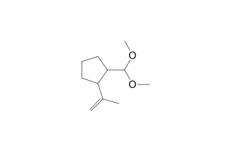 2-(1-Methylideneethyl)cyclopentane-1-carboxaldehyde Dimethyl Acetal isomer
