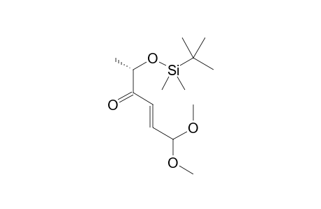 (S,E)-2-(tert-Butyldimethylsilyloxy)-6,6-dimethoxyhex-4-en-3-one
