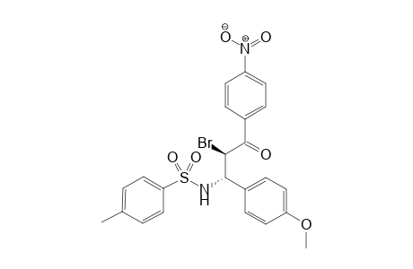 trans-(+/-)-2-Bromo-3-(4-methoxyphenyl)-1-(4-nitrophenyl)-3-(p-tosylamino)propan-1-one
