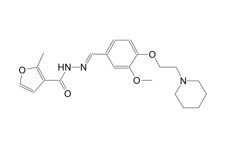 N'-((E)-{3-methoxy-4-[2-(1-piperidinyl)ethoxy]phenyl}methylidene)-2-methyl-3-furohydrazide