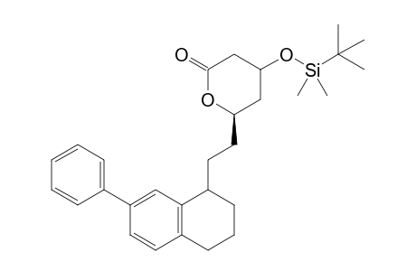 (6R)-4-[(t-Butyldimethylsilyl)oxy]-6-[2'-(1'',2'',3'',4''-tetrahydro-7''-phenyl-1''-naphthyl)ethyl]-3,4,5,6-tetrahydro-2H-pyran-2-one