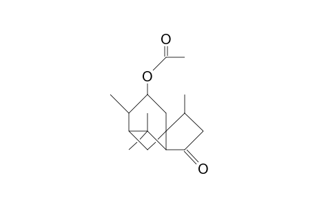 9-Acetoxy-2,6,6,8a-tetramethyl-tricyclo(5.3.1/1,7/.0/1,5/)undecan-4-one