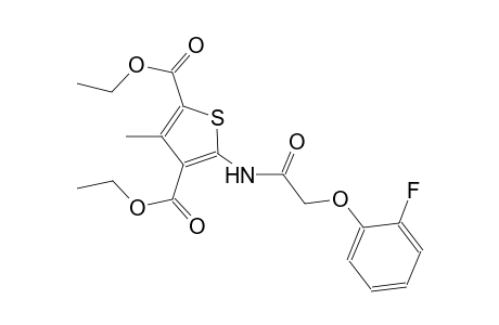 diethyl 5-{[(2-fluorophenoxy)acetyl]amino}-3-methyl-2,4-thiophenedicarboxylate