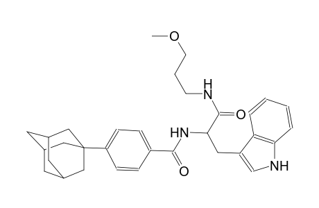 1H-indole-3-propanamide, N-(3-methoxypropyl)-alpha-[(4-tricyclo[3.3.1.1~3,7~]dec-1-ylbenzoyl)amino]-