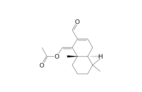 2-Naphthalenecarboxaldehyde, 1-[(acetyloxy)methylene]-1,4,4a,5,6,7,8,8a-octahydro-5,5,8a-trimethyl-, [4aS-(1E,4a.alpha.,8a.beta.)]-