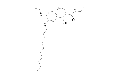 3-Quinolinecarboxylic acid, 6-(decyloxy)-7-ethoxy-4-hydroxy-, ethyl ester