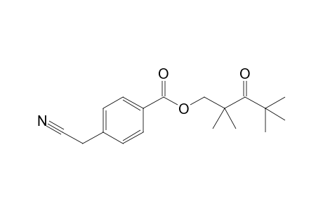 4-(Cyanomethyl)benzoic acid 2,2,4,4-tetramethyl-3-oxopentyl ester