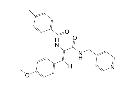 benzamide, N-[(Z)-2-(4-methoxyphenyl)-1-[[(4-pyridinylmethyl)amino]carbonyl]ethenyl]-4-methyl-